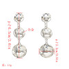 E-5232  3 String Metal Sheet Simple And Generous Earrings
