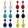 E-5243  6 Colors Fashion Geometric Acrylic Drop Earrings for Women Bridal Wedding Party Jewelry Gift