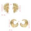 E-5245 Fashion Simple 2 Styles Silver Gold Alloy Drop Dangle Earrings For Women