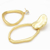 E-5241 Fashion Geometric Shape Gold Metal Drop Earrings for Women Party Jewelry Gift