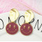 E-5248 Fashion Geometric Smile Shape Gold Metal Drop Earrings for Women Party Jewelry Gift