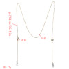 N-7203 Fashion White Black Rhinestone Ball Eye Glasses Chains Sunglasses Spectacles Chains Party Jewelry