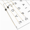 N-7203 Fashion White Black Rhinestone Ball Eye Glasses Chains Sunglasses Spectacles Chains Party Jewelry