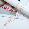 N-7204 Vintage Ethnic Silver Gold Alloy Shell Statement Necklace For Women Fashion Jewerly