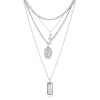 N-7205 2 Colors Multi-Layer Chain Ladies Elegant Necklace Pendant Necklace