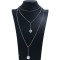 N-7206 Multi-Layer Chain Star Heart Coin Ladies Elegant Necklace Pendant Necklace