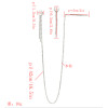 E-5254 Fashion  Silver Gold Color Pearl Rhinestone Drop Earrings with Hair Clip Party Jewelry