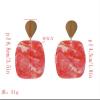 E-5258  6 Colors Gold Metal Acrylic Dangle Earrings For Women Wedding Party  Jewelry Design