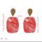 E-5258  6 Colors Gold Metal Acrylic Dangle Earrings For Women Wedding Party  Jewelry Design