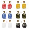 E-5258  6 Colors Gold Metal Acrylic Dangle Earrings For Women Wedding Party  Jewelry Design