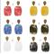 E-5258  6 Colors Gold Metal Acrylic Dangle Earrings For Women Wedding Party  Jewelry Design