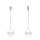E-5256 2 Style Gold Silver Metal Artificial Pearls Dangle Earrings For Women Girl