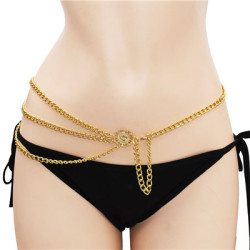 N-7211 2 Colors Multi-Layer Chain Waist Chain Dance Chain for Women Jewelry Design