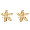 E-5262 Elegant Silver Gold Metal Flower Stud Earrings for Women Girl Wedding Party Jewelry
