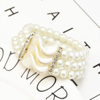 B-0958  4 Styles Fashion Multilayer Pearl Bracelet and Bangle for women Jewelry Design