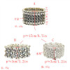 B-0957 Bohemia Trendy Unique Full  Shining Crystal Rhinestone Little Acrylic Sequins Cuff Bracelet& Bangle For Women Jewelry Design