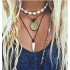 N-7217 3 Colors Shell String Rope Collar Necklace for Women Jewelry Design