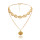N-7216 Summer Beach Turkish Silver Gold Shell Statement Necklace for Women's Jewelry Design