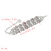 B-0962 Trendy Vintage Silver Carved Flower Coin Bracelet For Women Jewelry Design