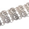 B-0962 Trendy Vintage Silver Carved Flower Coin Bracelet For Women Jewelry Design