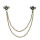 P-0435 3 Colors Vintage Rhinestone Bee Brooches For Women Shirt Collar Party Accessories
