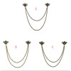 P-0435  3 Colors Vintage Rhinestone Bee Brooches For Women Shirt Collar Party Accessories