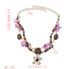 N-7224 Handmade Natural Sea Shell Flower Pendant Necklaces for Women Boho Party Beach Jewelry