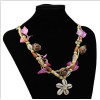 N-7224 Handmade Natural Sea Shell Flower Pendant Necklaces for Women Boho Party Beach Jewelry