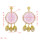 E-5279 Handmade Woven Cotton Natural Sea Shell Drop Dangle Earrings for Women Girl Summer Beach Party Jewelry