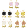 E-5279 Handmade Woven Cotton Natural Sea Shell Drop Dangle Earrings for Women Girl Summer Beach Party Jewelry