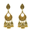 E-5290 Vintage Silver Gold Color Zamak Bells Tassel Statement Earring for Women Indian Party Jewelry