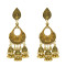 E-5290 Vintage Silver Gold Color Zamak Bells Tassel Statement Earring for Women Indian Party Jewelry