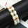 B-0967 Korean Fashion Double Row Faux Pearl Crystal Bracelet and Bangle for women Jewelry Design