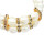 B-0967 Korean Fashion Double Row Faux Pearl Crystal Bracelet and Bangle for women Jewelry Design