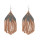 E-5292  6 Colors Mini Rice Beads Long Tassel Earrings Eagle Pattern Elegant Earring for Woman Party Jewelry