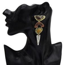 E-5291  3 style Retro Earrings Triangular Square Geometric Pendant Earrings Women Bijoux Jewelry