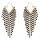E-5295 4 Colors Fashion Crystal Rhinestone Long Tassel Drop Earrings for Women Party Statement Jewelry