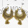 E-5296 Vintage Silver Gold Color Drop Dangle Earring Zamak Bells Tassel Statement Earring for Women Indian Party Jewelry