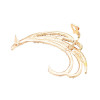 E-5297  2 Colors Claw Shape Rhinestone Outer Auricle Cuff Earring for Woman Jewelry Design
