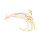 E-5297  2 Colors Claw Shape Rhinestone Outer Auricle Cuff Earring for Woman Jewelry Design