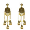 E-5307 Vintage Silver Gold Color Zamak Gypsy Indian Bells Long Tassel Statement Earrings For Women Boho Jewelry