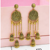 E-5307 Vintage Silver Gold Color Zamak Gypsy Indian Bells Long Tassel Statement Earrings For Women Boho Jewelry