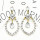 E-5310 ashion 2 Color Colorful Clear Inlay Crystal Rhinestone Dangle Long Earrings For Women Wedding Jewelry