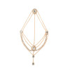 F-0637 European Style Gold Silver Plated Full Crystal Multilayer Head Chain Hair accessories Jewelry