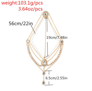 F-0637 European Style Gold Silver Plated Full Crystal Multilayer Head Chain Hair accessories Jewelry