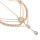 F-0637 European Style Gold Silver Plated Full Crystal Multilayer Head Chain Hair accessories Jewelry