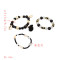 B-0970 Set of 3 Bracelets Acrylic Beads Shell Alloy Cloth Flower Bracelet for Woman Bracelet&Bangle