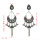 E-5314 Vintage Silver Gold Color Zamak Gypsy Indian Bells Long Tassel Statement Earrings For Women Boho Jewelry