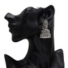E-5312 Vintage Silver Zamak Hollow Indian Bells Tassel Earrings For Women Jewellry
