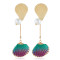 E-5316  5 Colors  Bohemia Pearl Earrings Sea Shell Beach Earrings Drop Dangle Earring for Woman